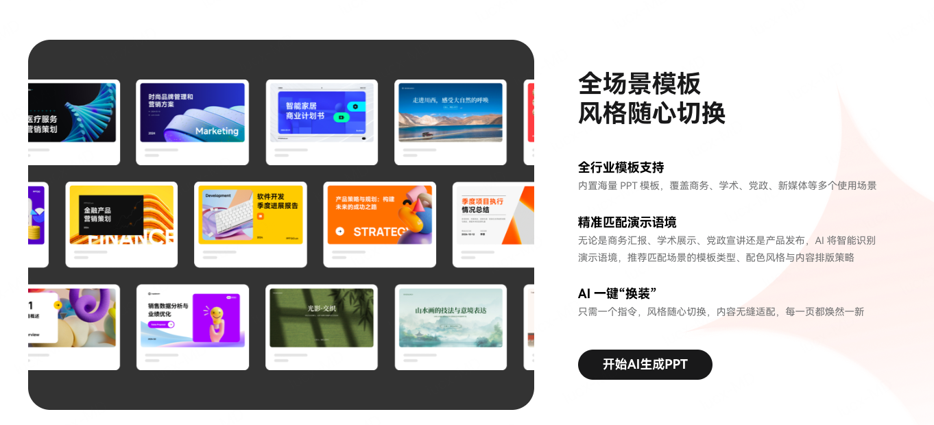 墨刀AIPPT海量PPT模板资源