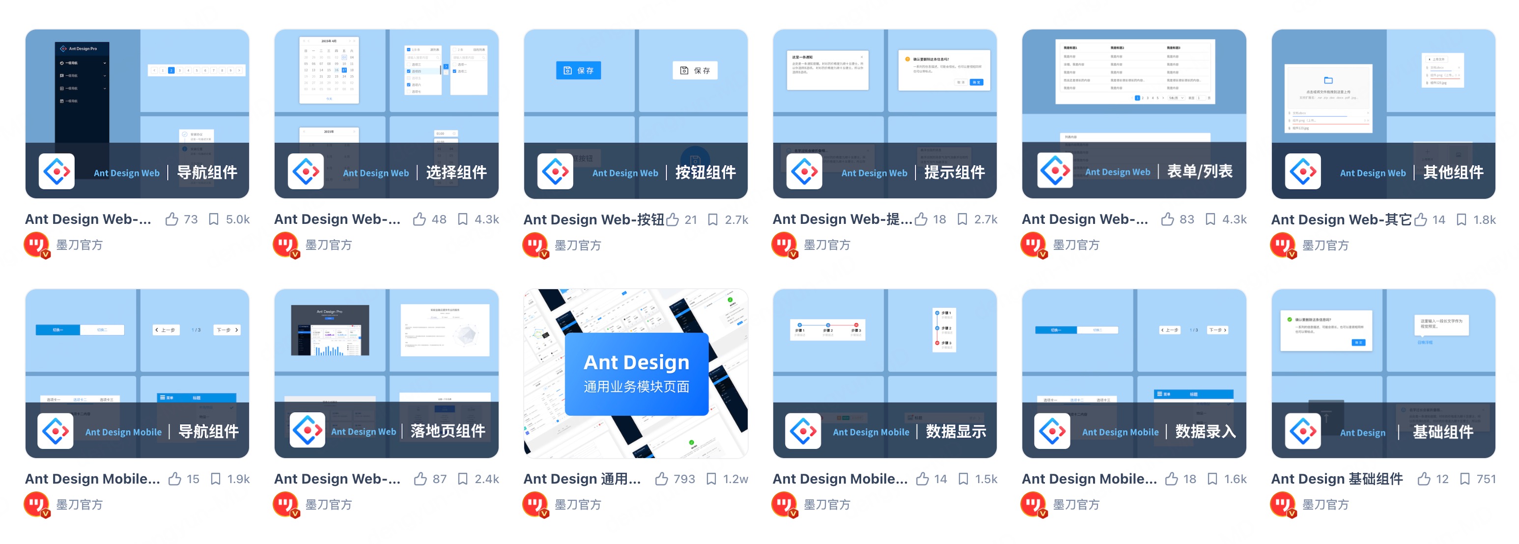 Ant DesignB端设计资源