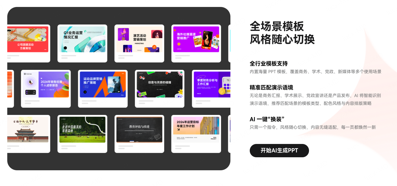 墨刀AIPPT内海量模板资源