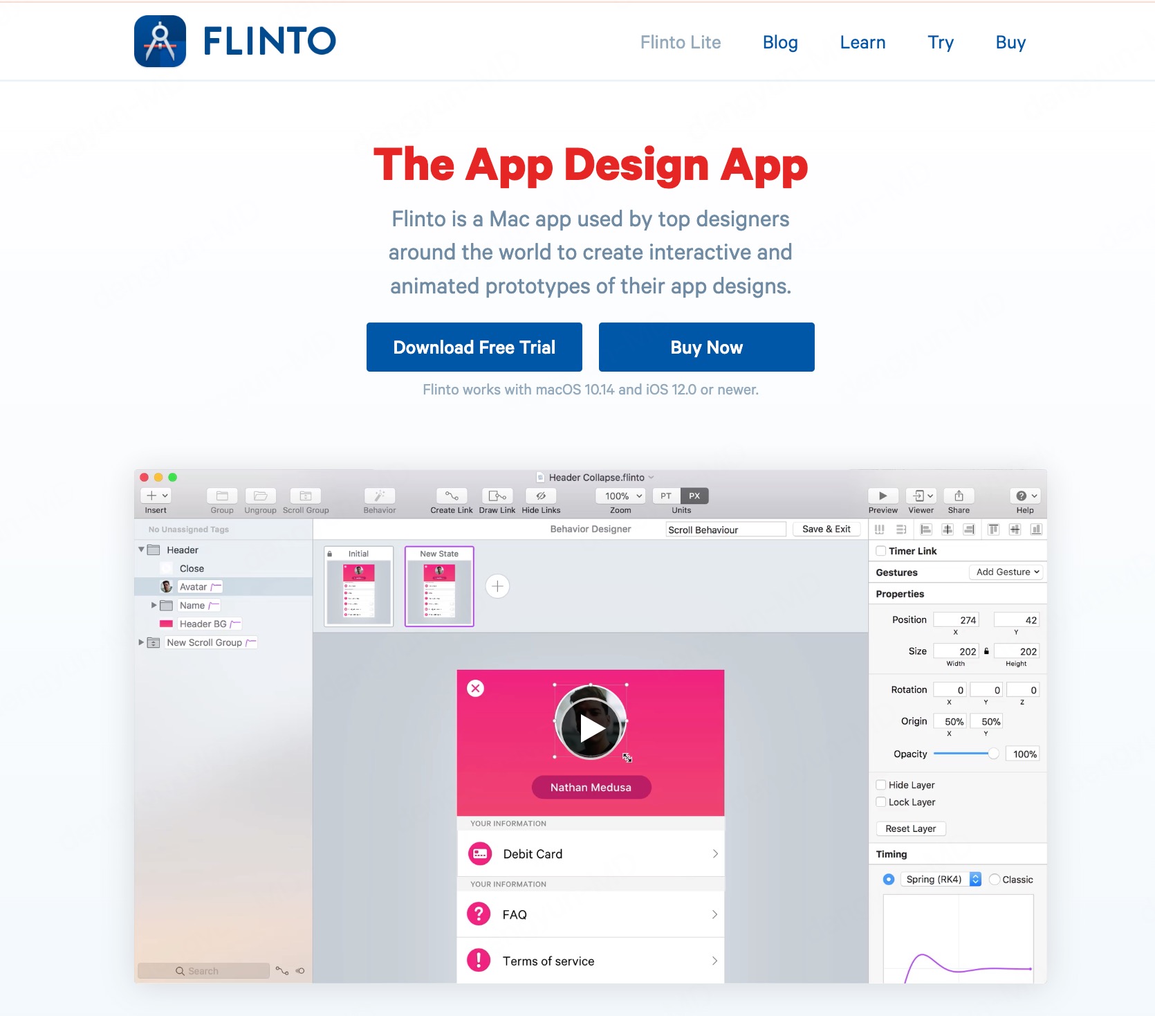 Flinto在线设计Banner