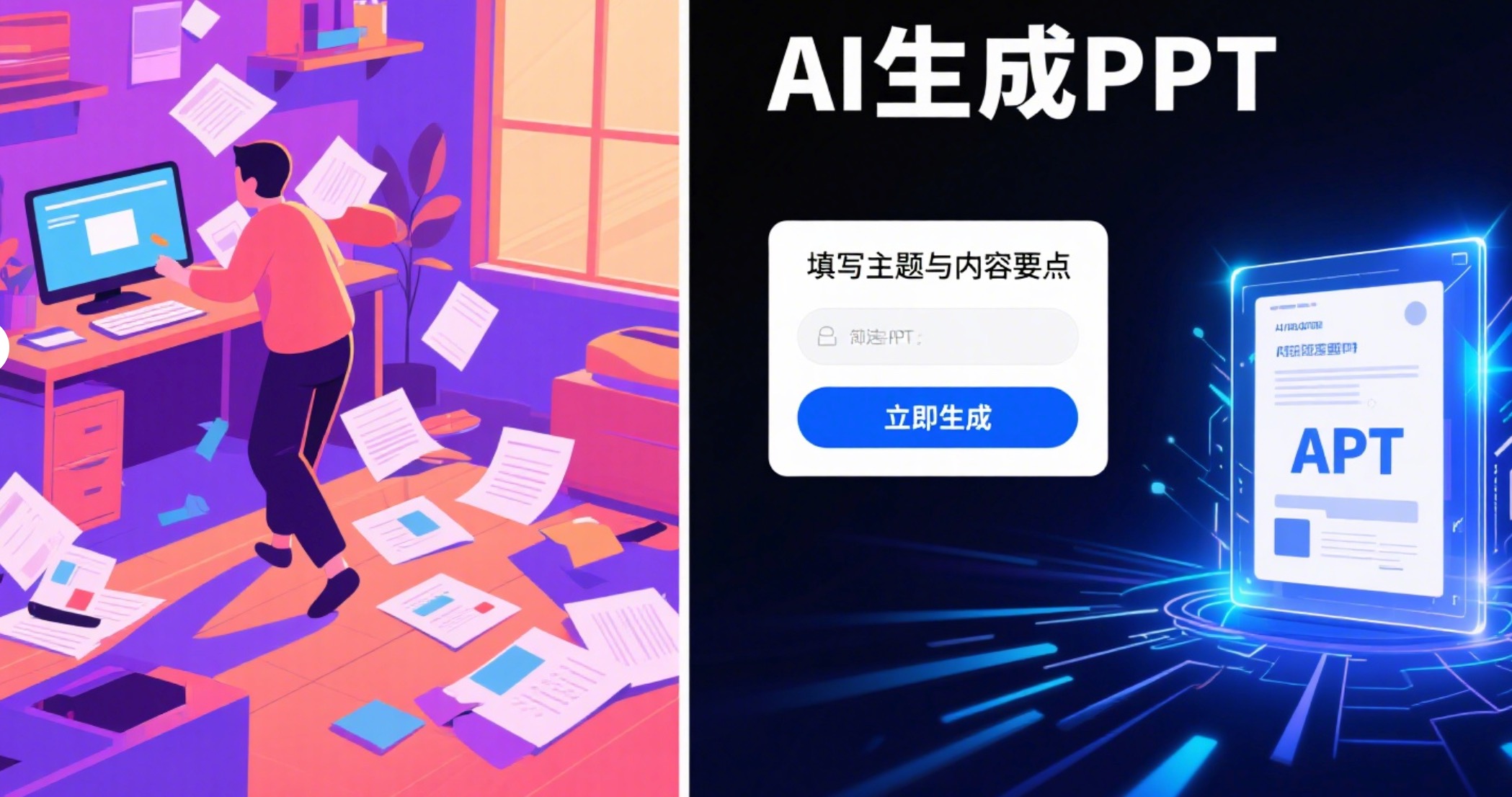 AI自动生成PPT工具的优势