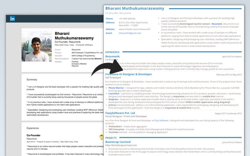 LinkedIn Resume Builder是一款LinkedIn由开发的智能简历制作程序