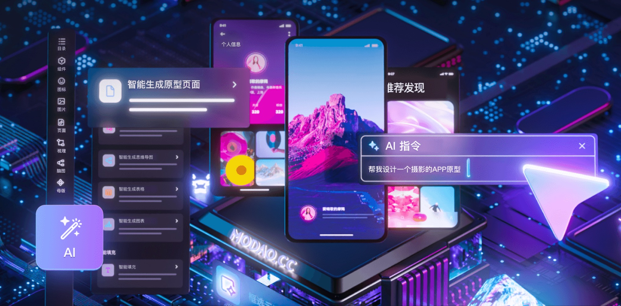 墨刀AI生成原型图
