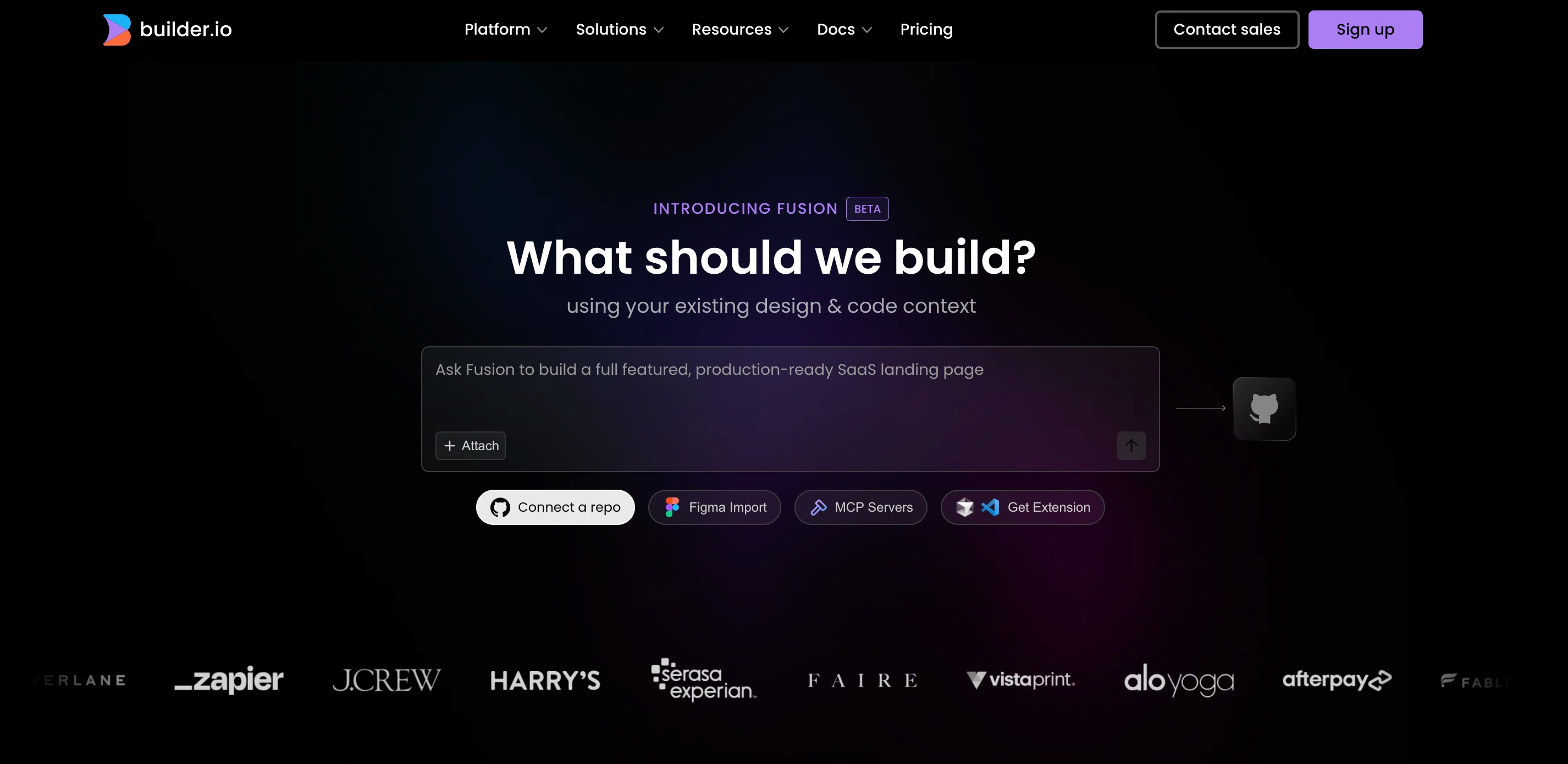 AI生成UI设计图工具Builder.io