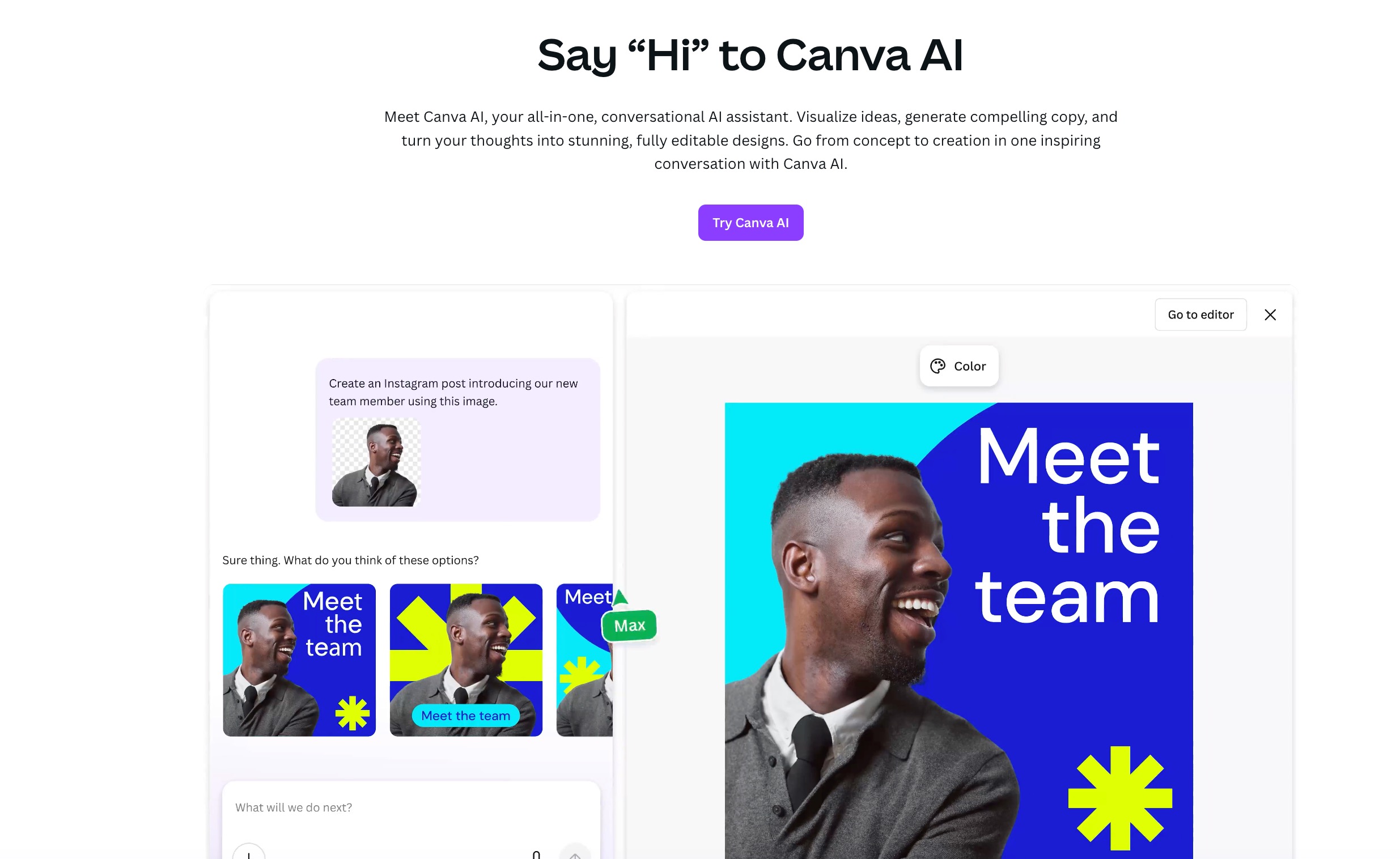 AI设计工具Canva AI
