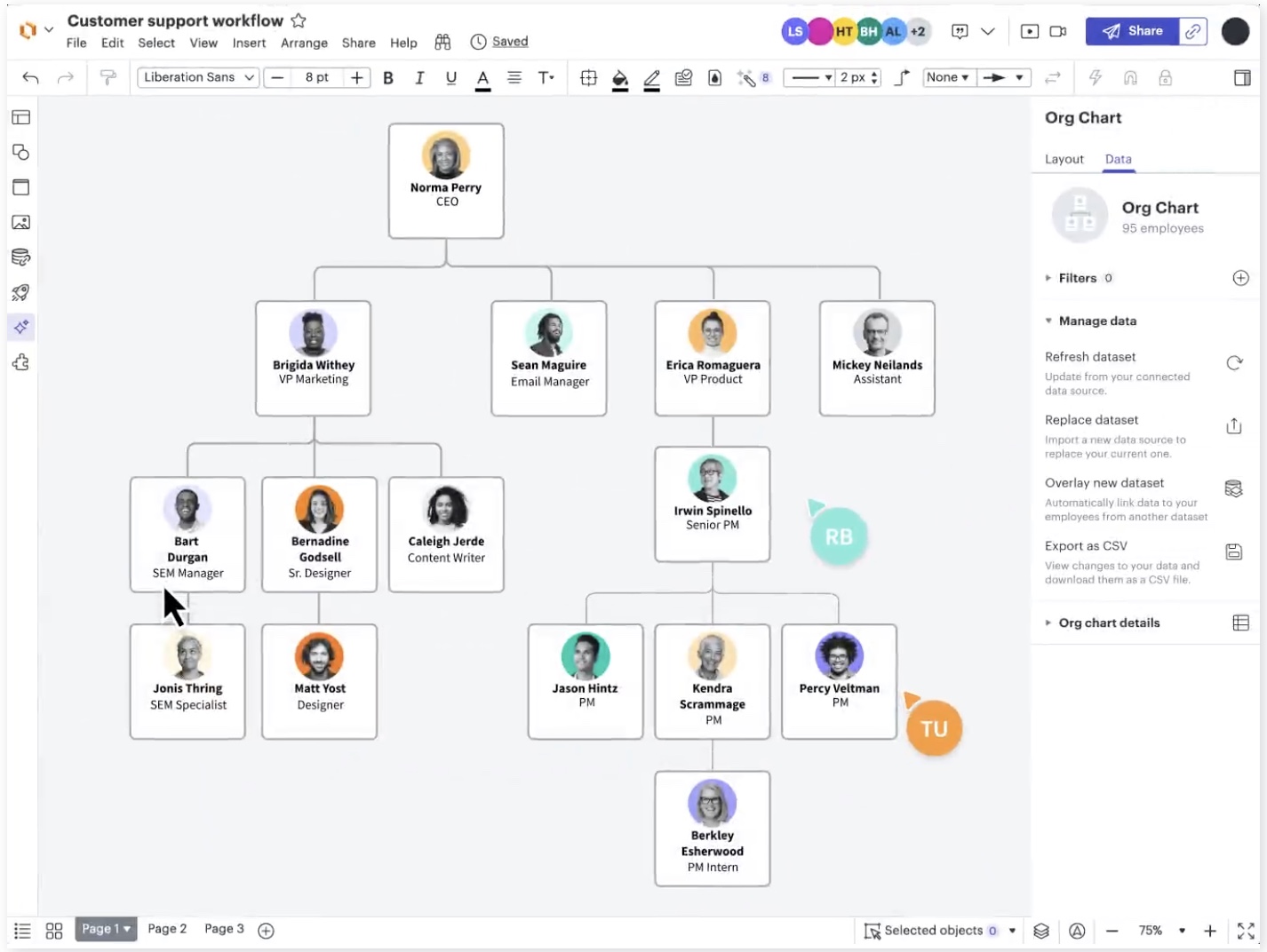 Lucidchart 绘制流程图界面