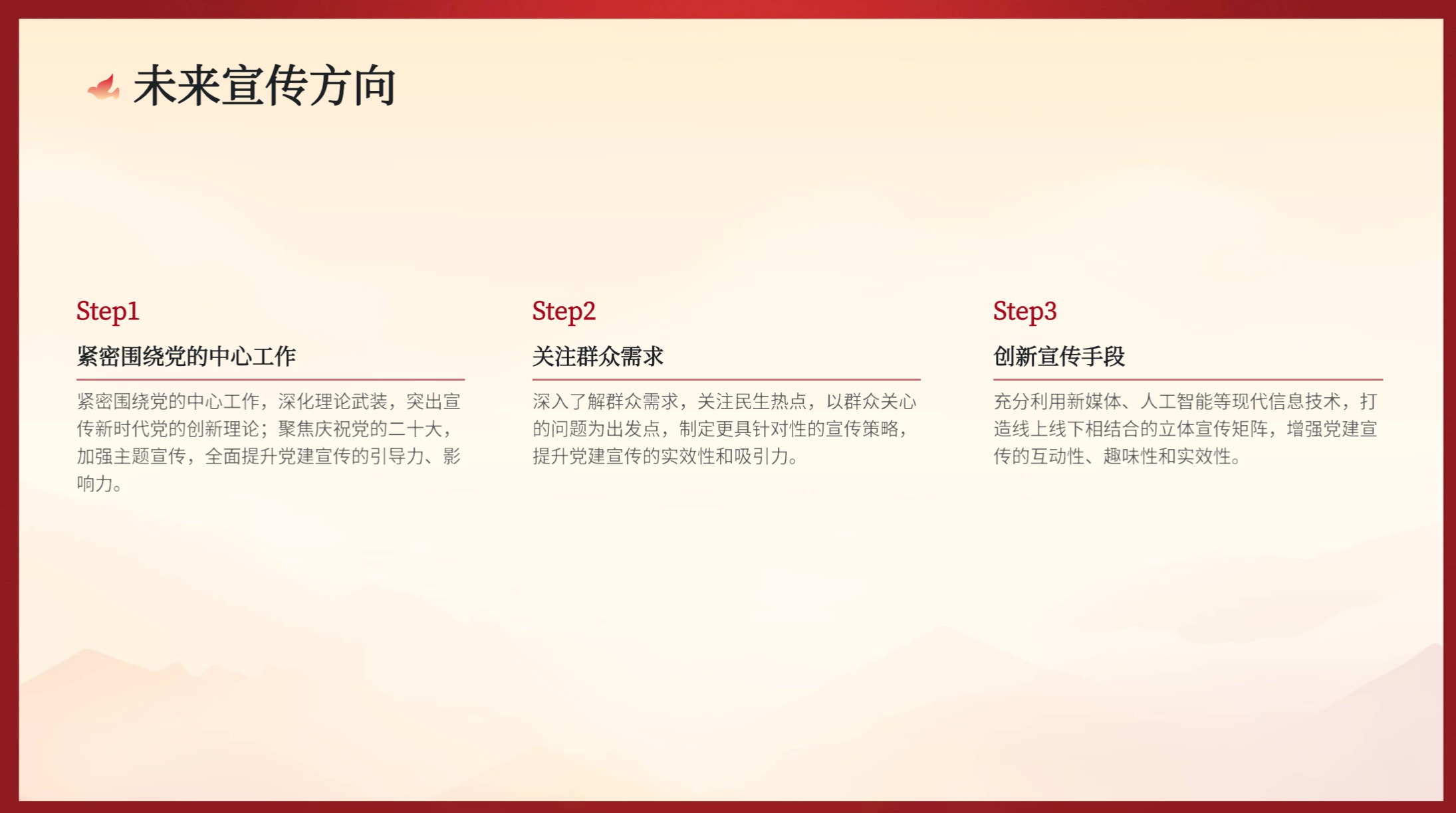常见党建PPT结构框架