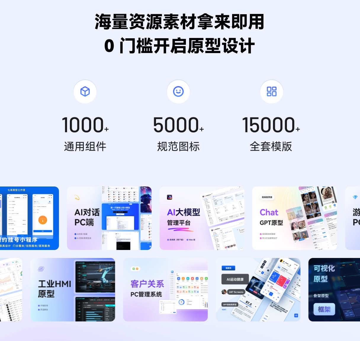 Axure网页版模板资源
