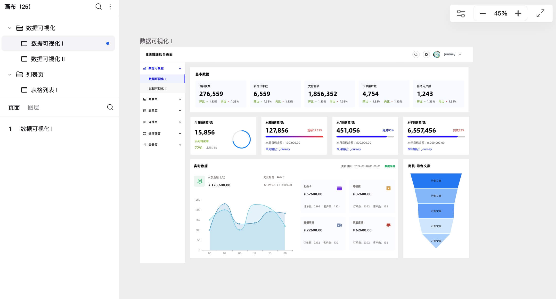 标准化 B端管理后台框架