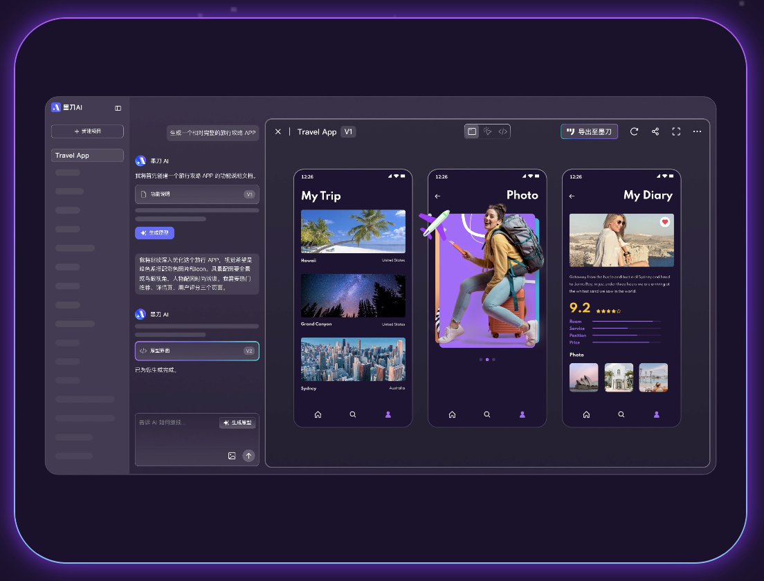 AI生成电商App原型工具