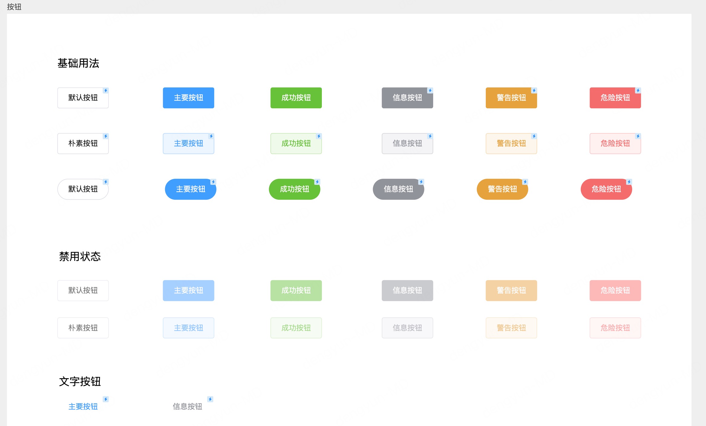 Element组件库常用基础组件