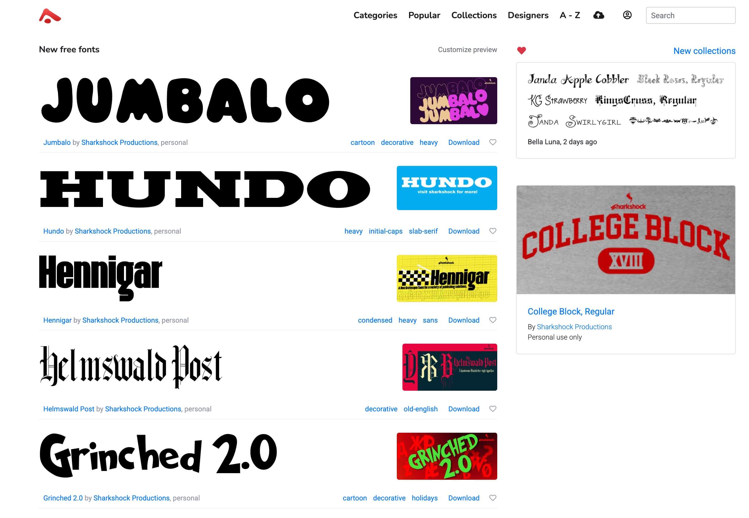 英文字体资源网站推荐