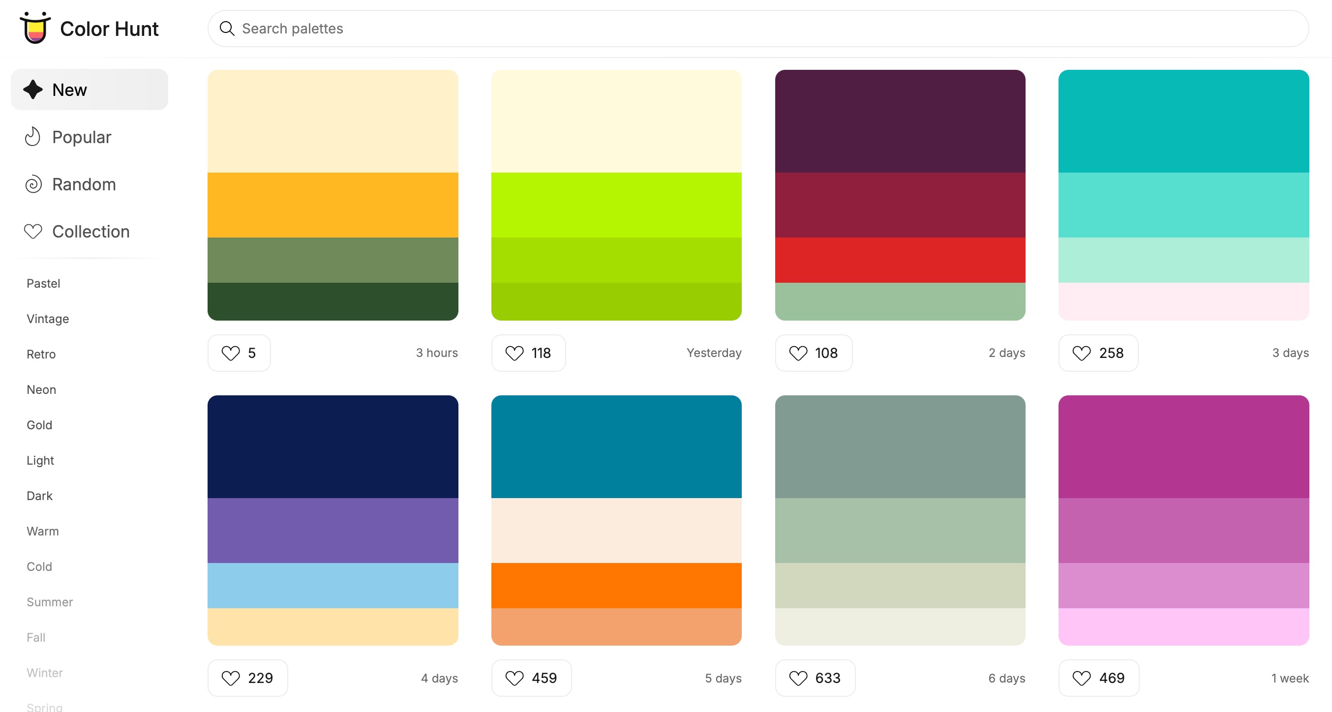 Colorhunt是什么网站
