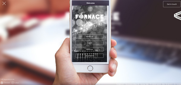 Fornace Studio网站全屏导航菜单设计