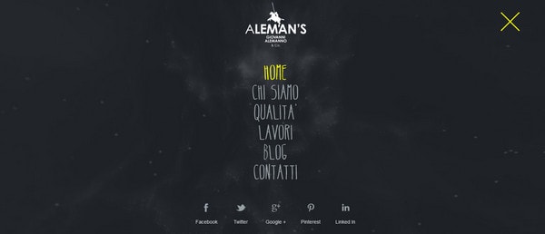 Aleman’s Design网站全屏导航菜单设计