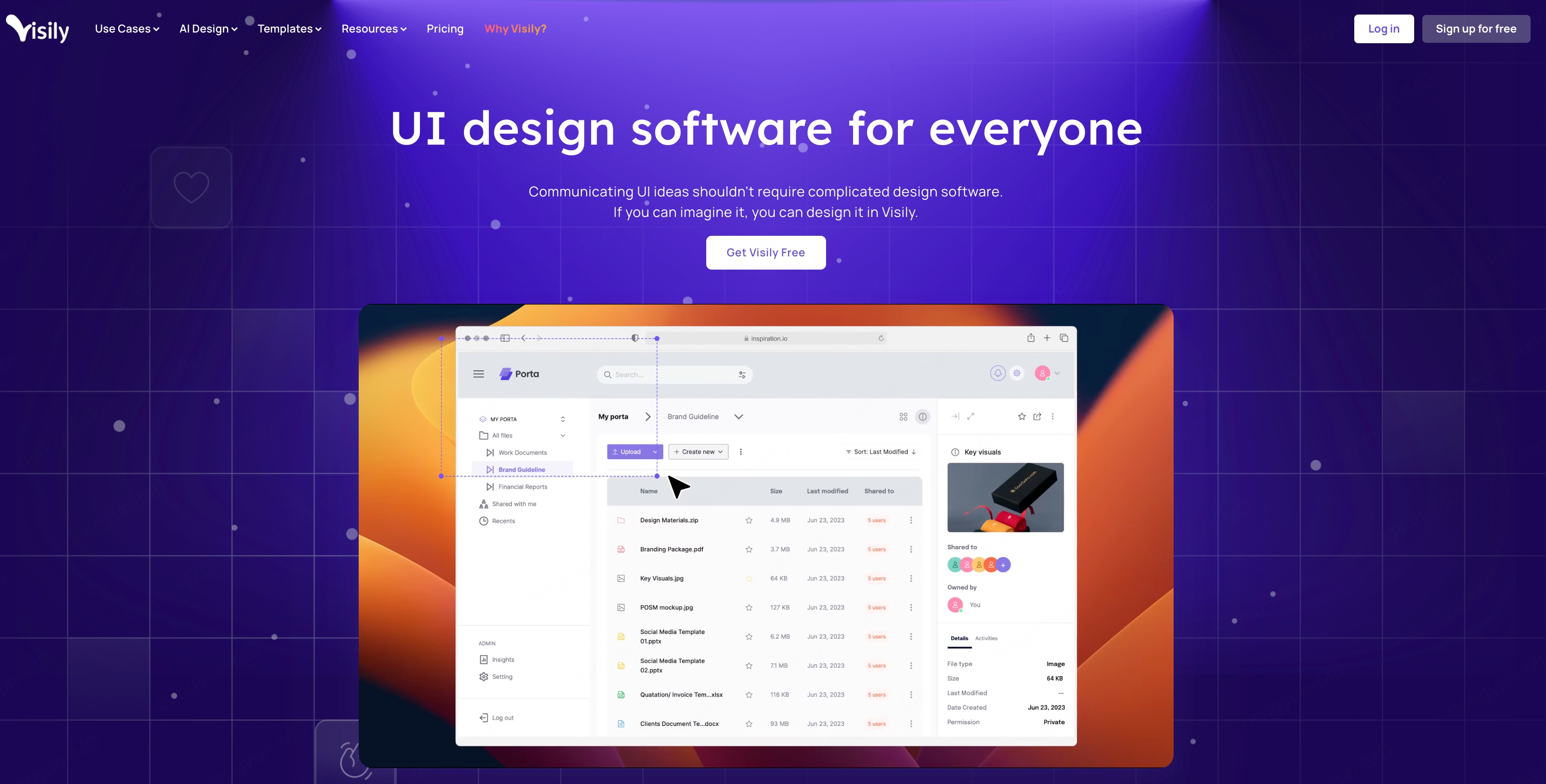Visily AI生成网页原型图工具