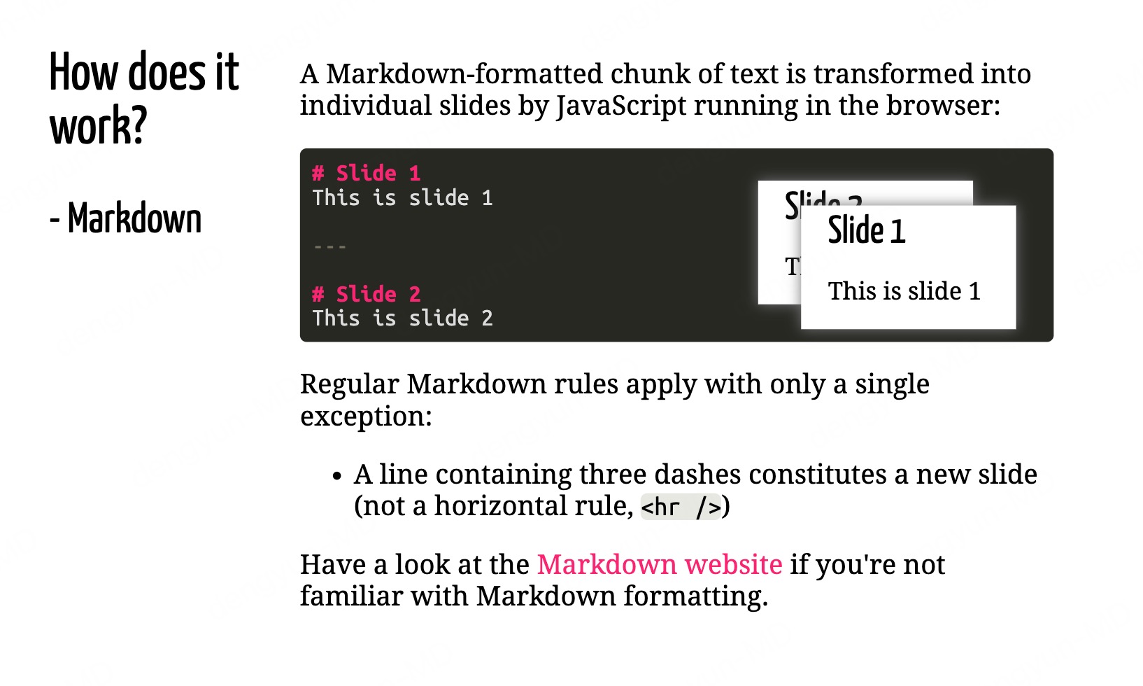Markdown转PPT工具Remark.js