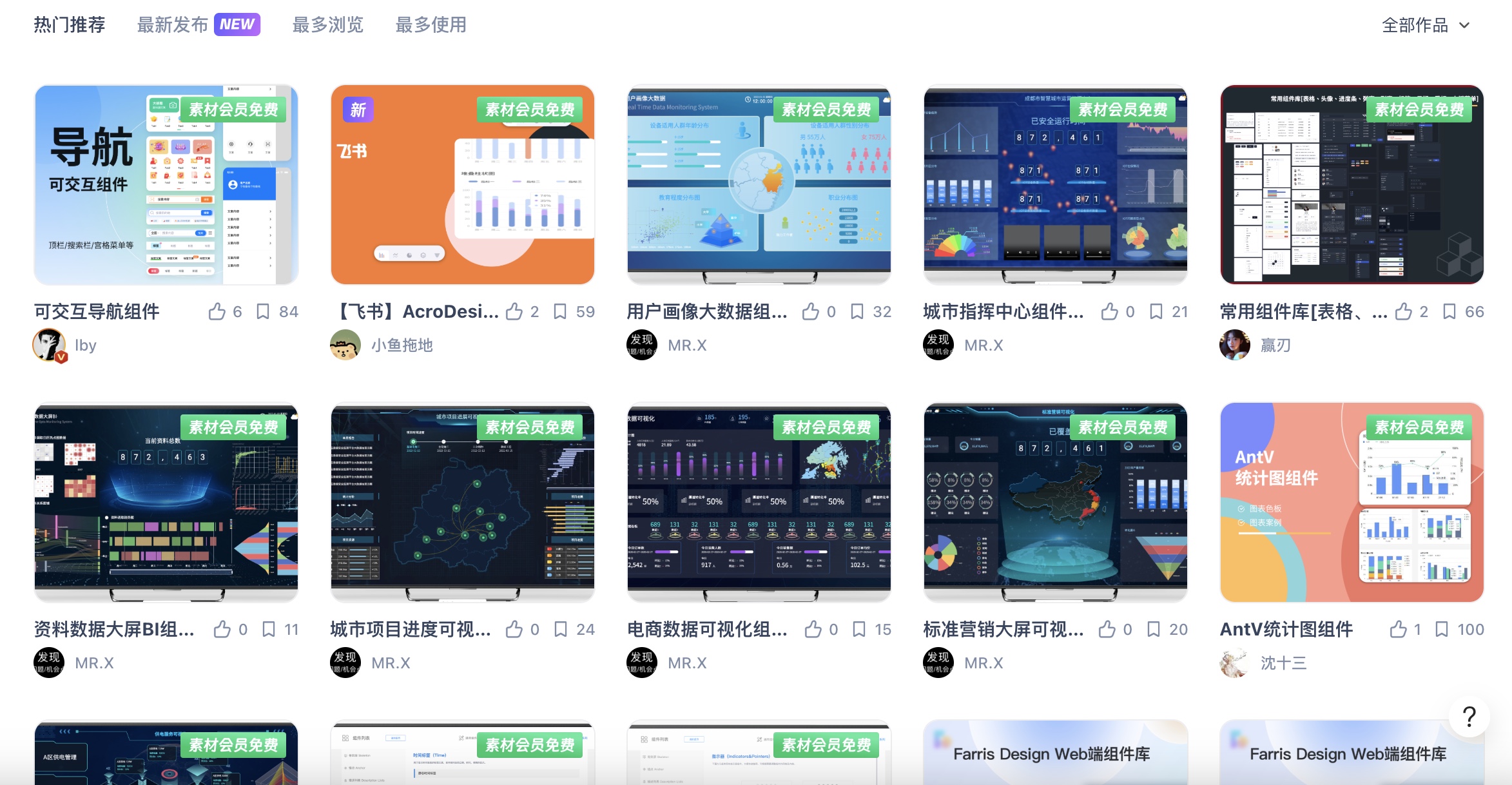 墨刀丰富模版库