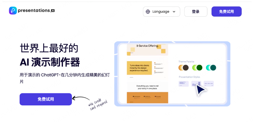 Presentations.ai工具