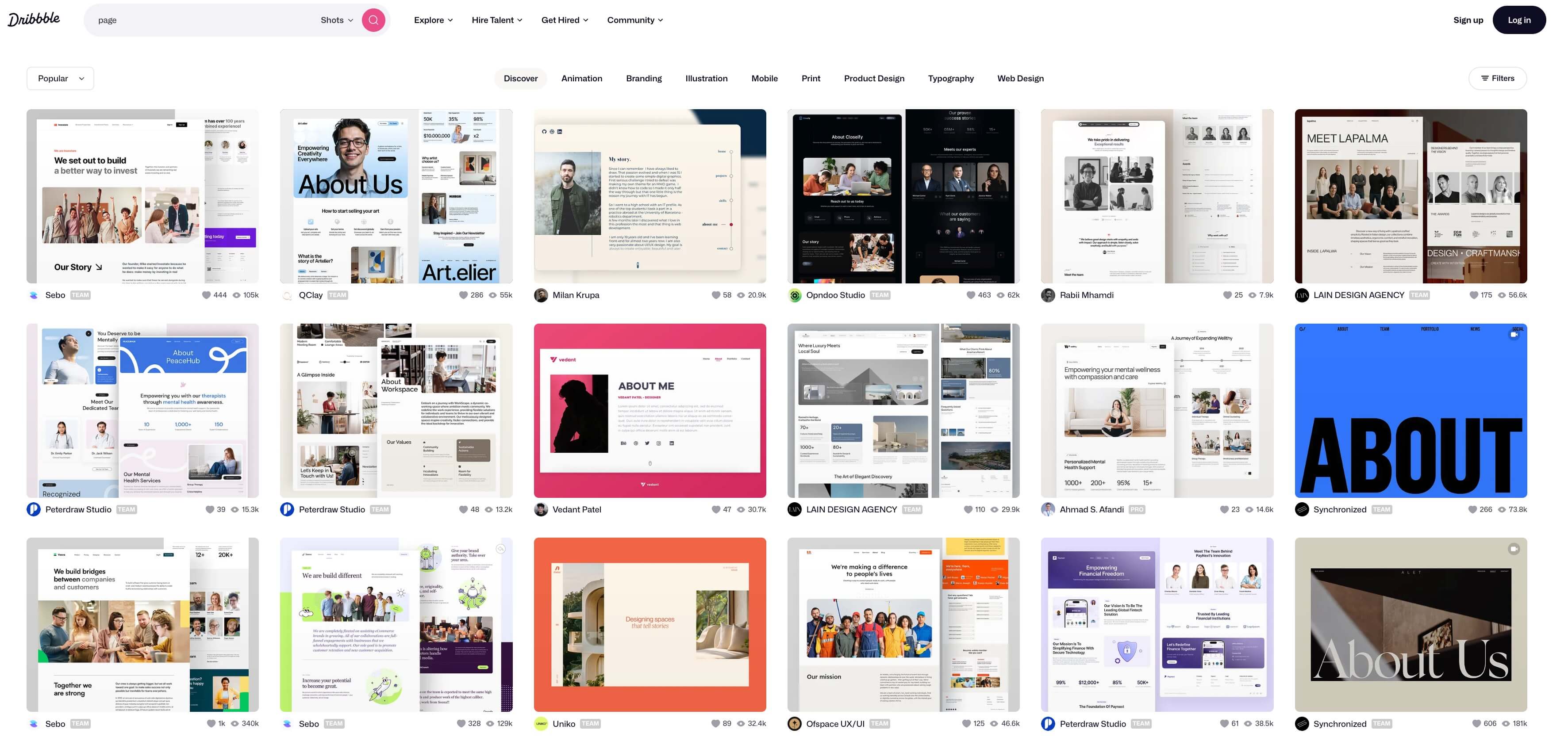 页面设计模板网站