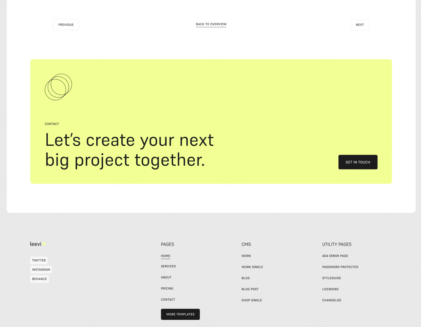个人作品集模板4