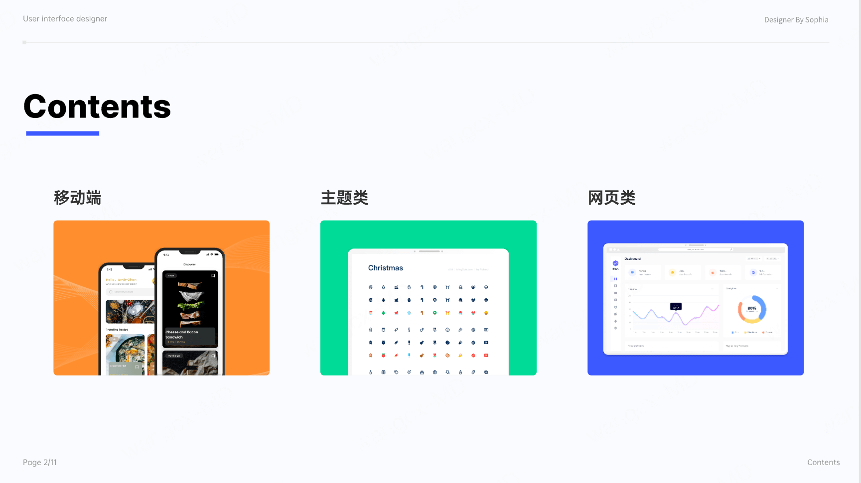 个人作品集模板7