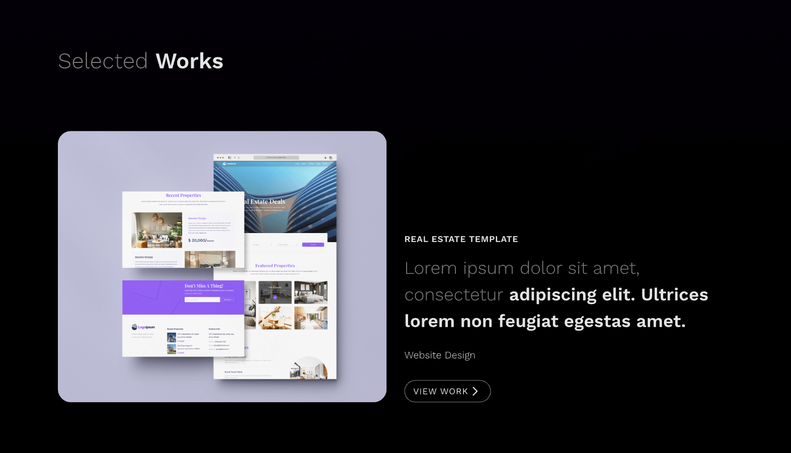 个人作品集模板8