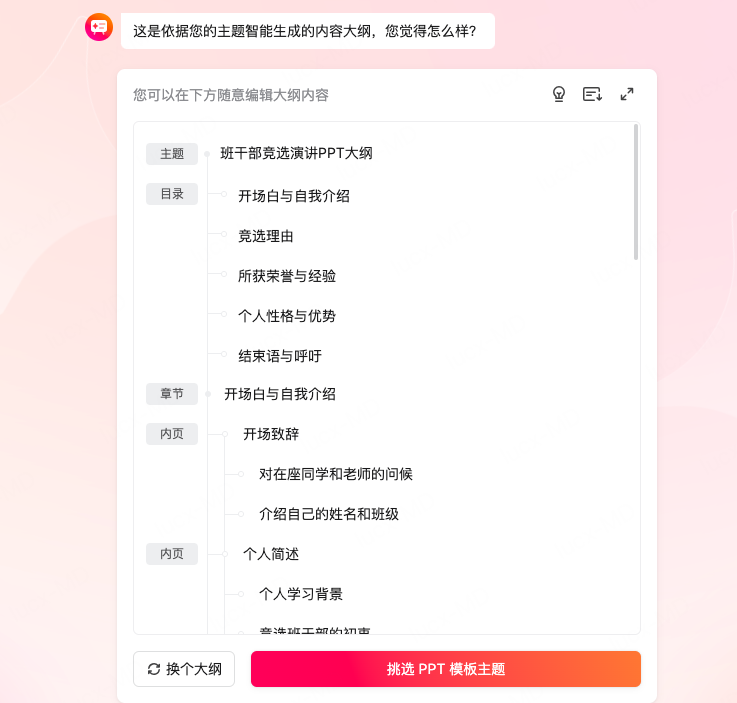 确认大纲