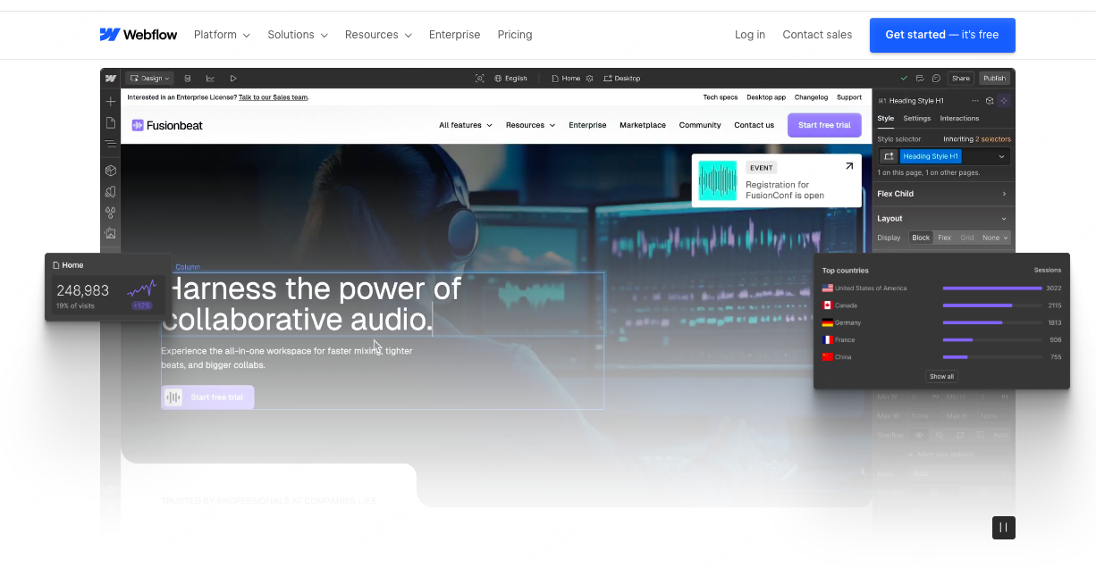 Webflow设计工具