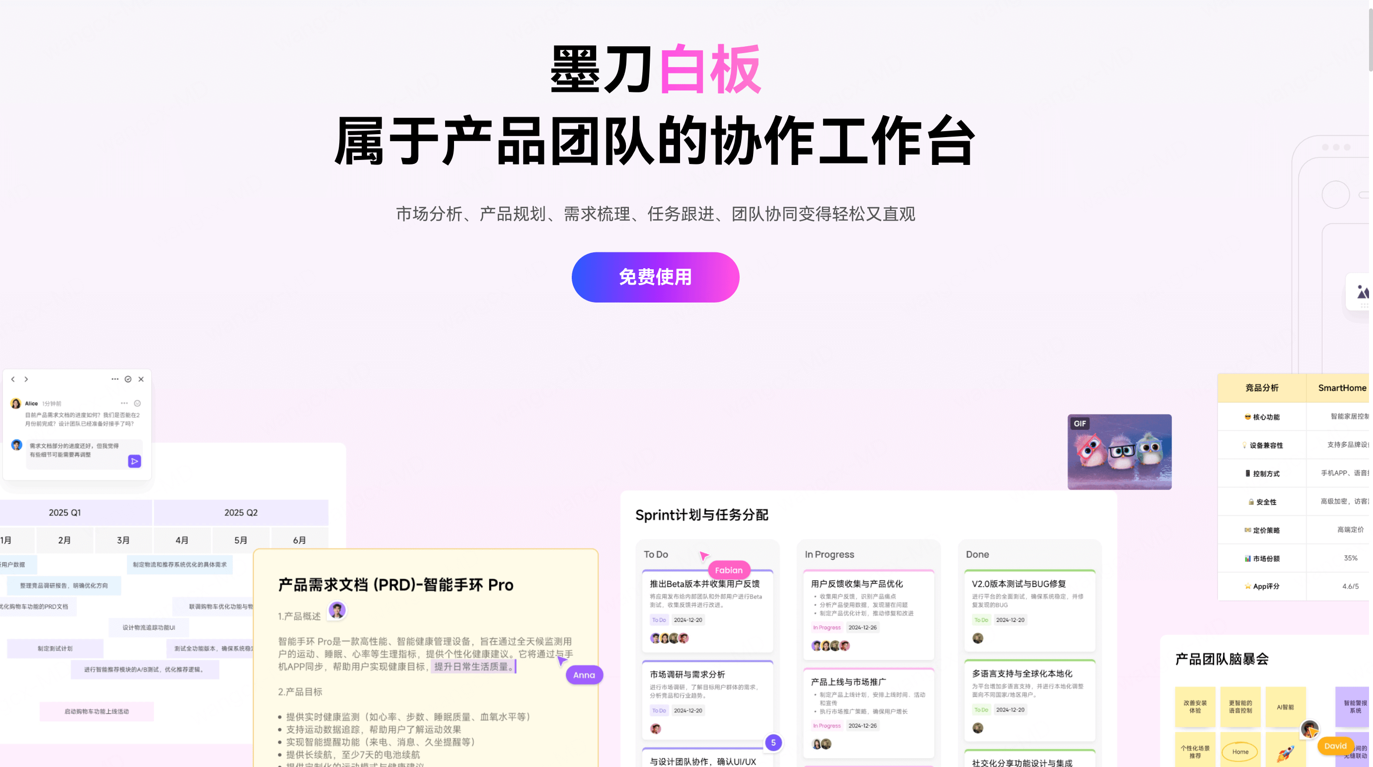 用户旅程图之通用协作白板