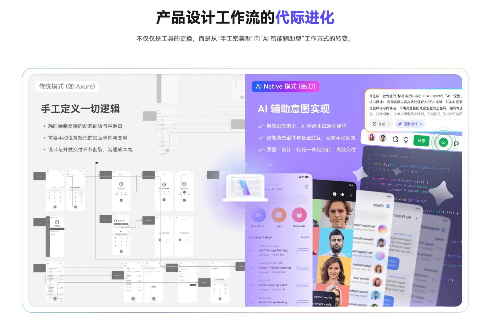  墨刀与 Axure 对比