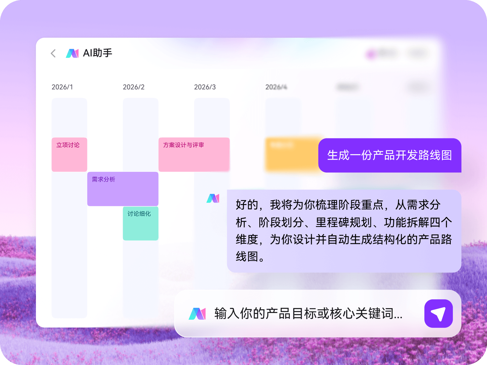 AI 生成路线图示例